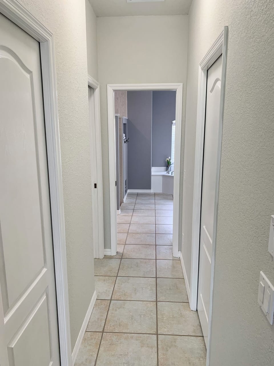 MASTER HALL WITH TWO LARGE WALK IN CLOSETS