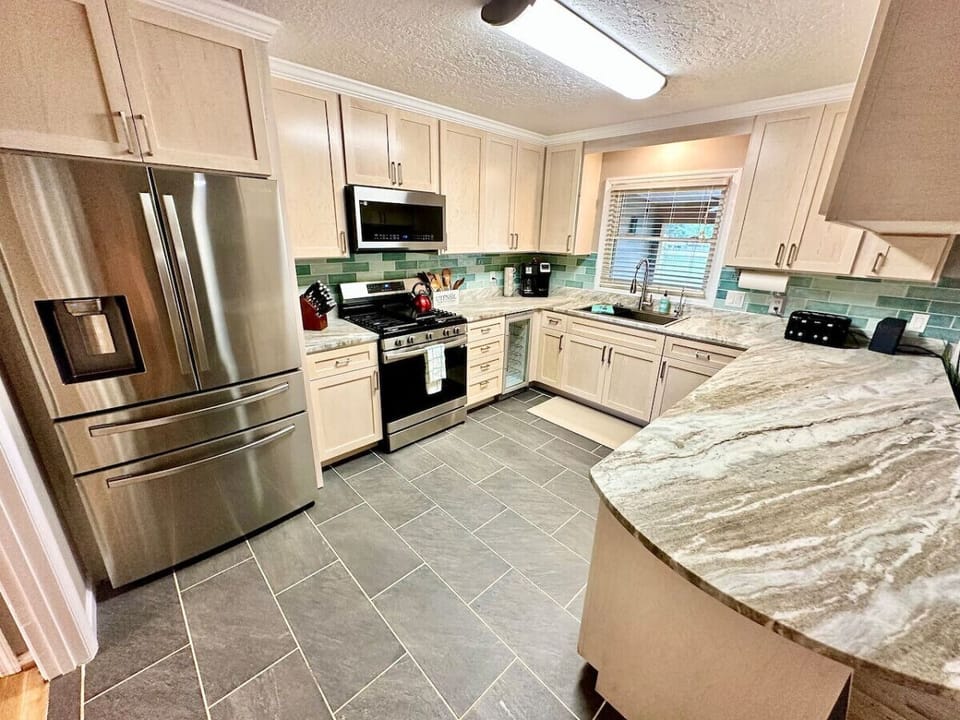 Welcome to the fully equipped kitchen with everything you cold need to prepare a plethora of meals.