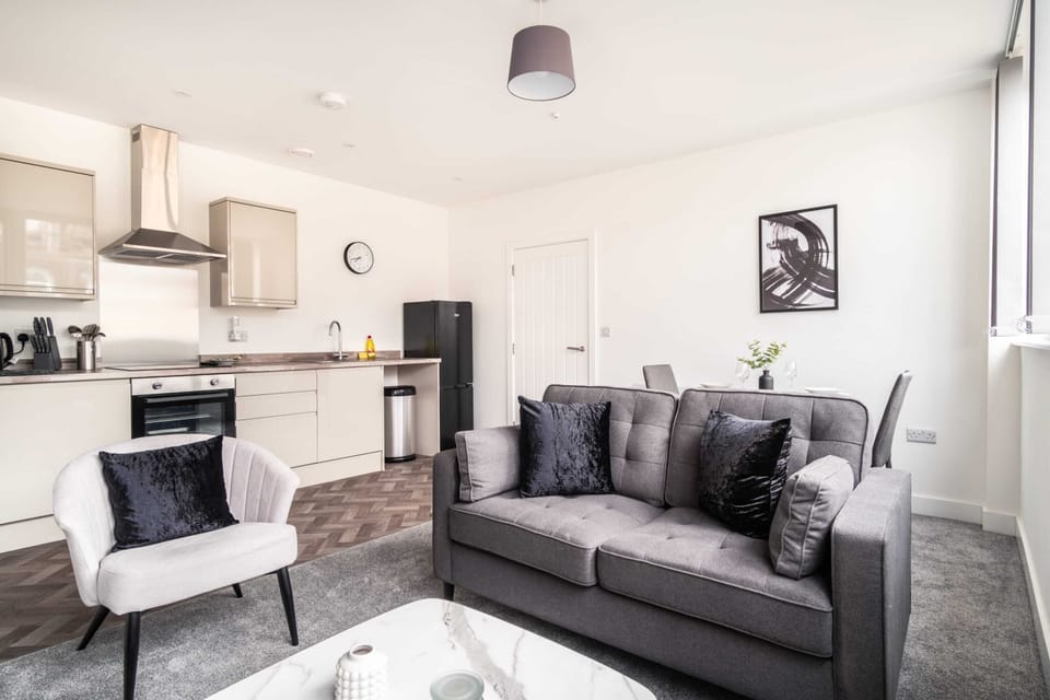 Living Space and Kitchen