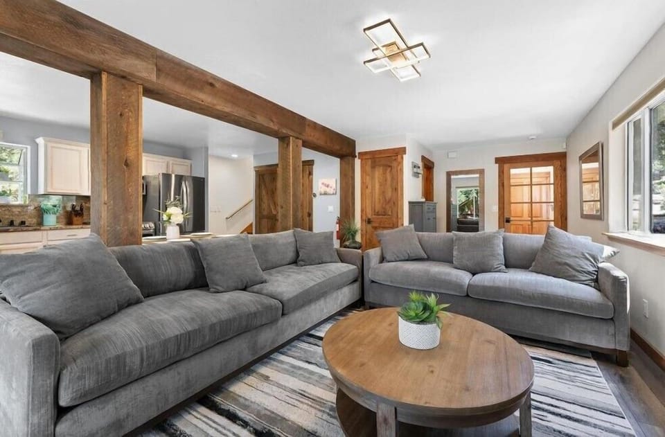 Living room from fireplace