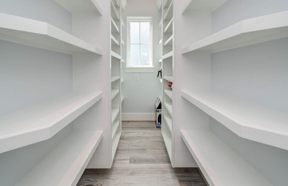 Walk in Pantry for storing supplies