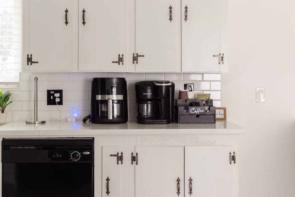 Kitchen with Air Fryer and Keurig