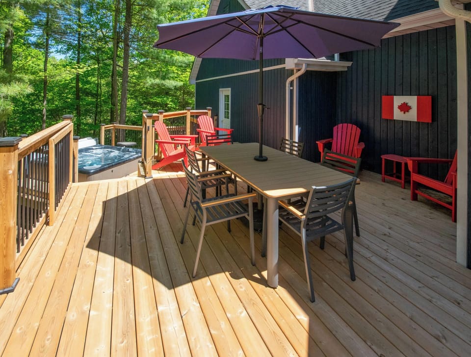 New outdoor deck designed for gathering and relaxation
