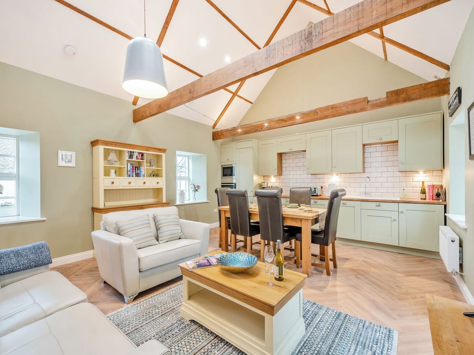 Open plan living space | The Byre - Pleasantfield Farm, Ayr