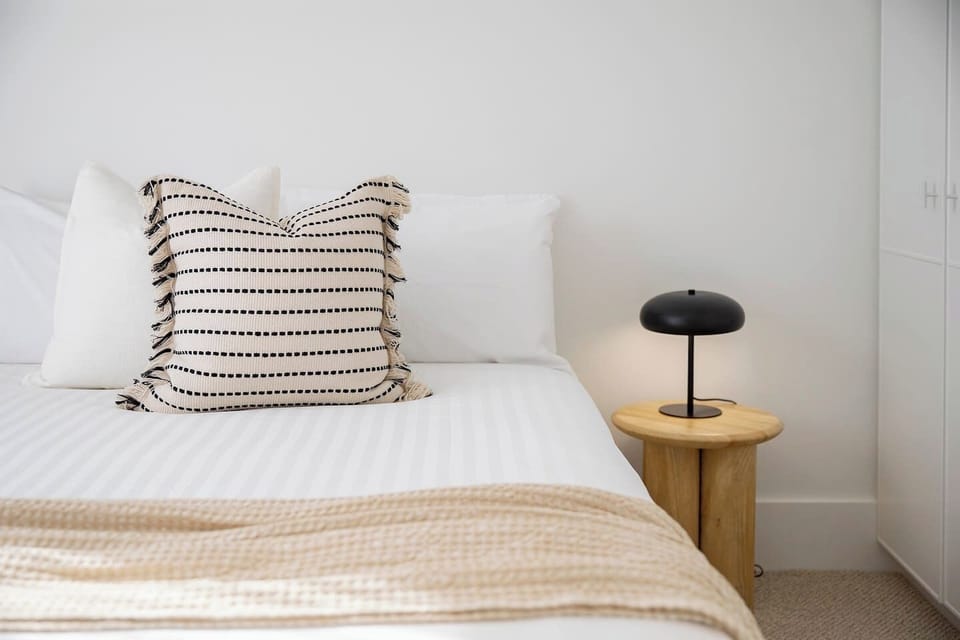 There is ample wardrobe space for your belongings and the ease of an ensuite bathroom. 
