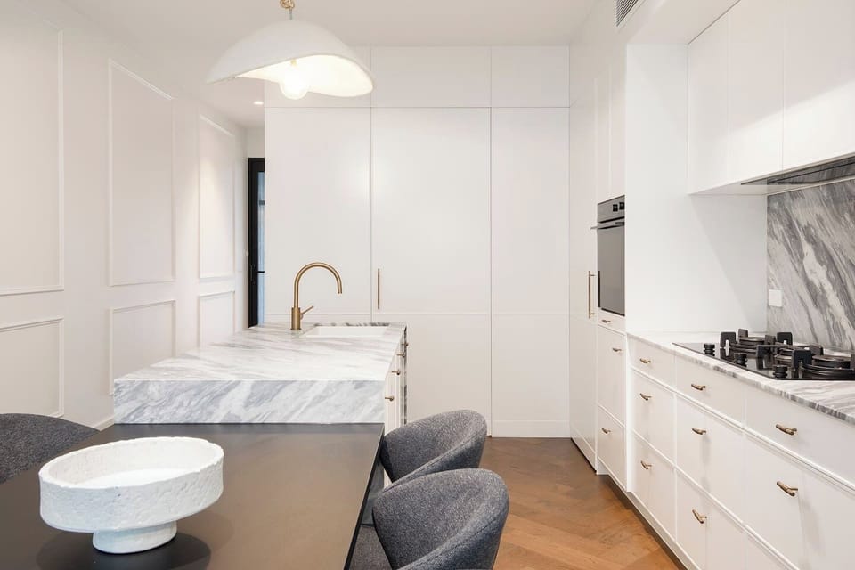 Dine in the comfort of air-conditioning that flows through the whole home.  
