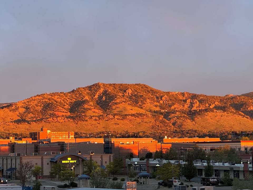 View of mountains from unit