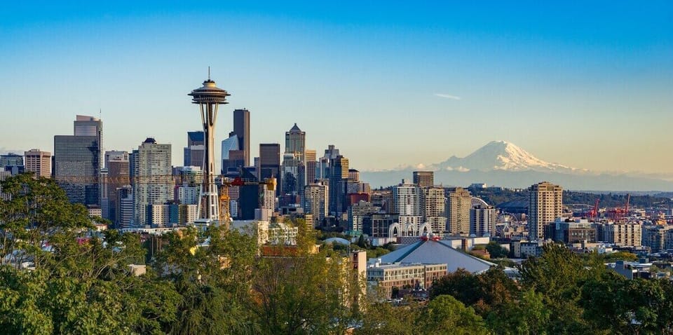Seattle Washington is just a 2 hour drive north. Home to Boeing, Microsoft, Amazon and the Seattle Seahawks and Seattle Mariners. 
