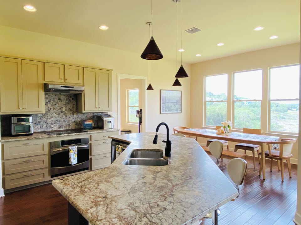 Open concept kitchen perfect for entertaining.