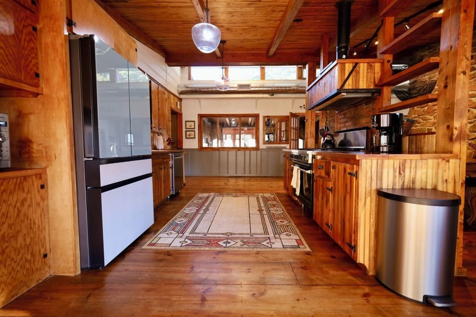 Pantry full of kitchen appliances blenders, air fryers, instant pot, mixers...