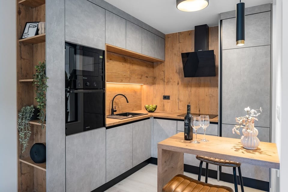 ideal space for preparing and enjoying meals with loved ones