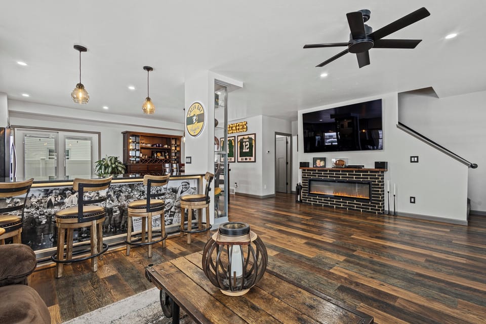 Open concept lower level