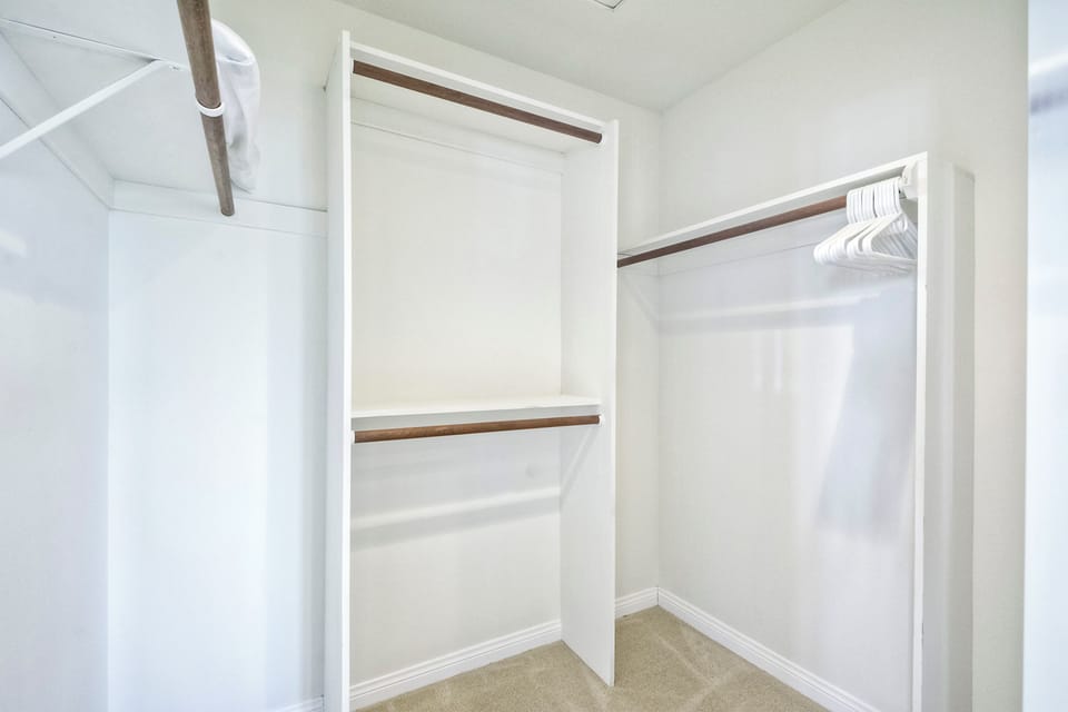 Large walk-in closet.