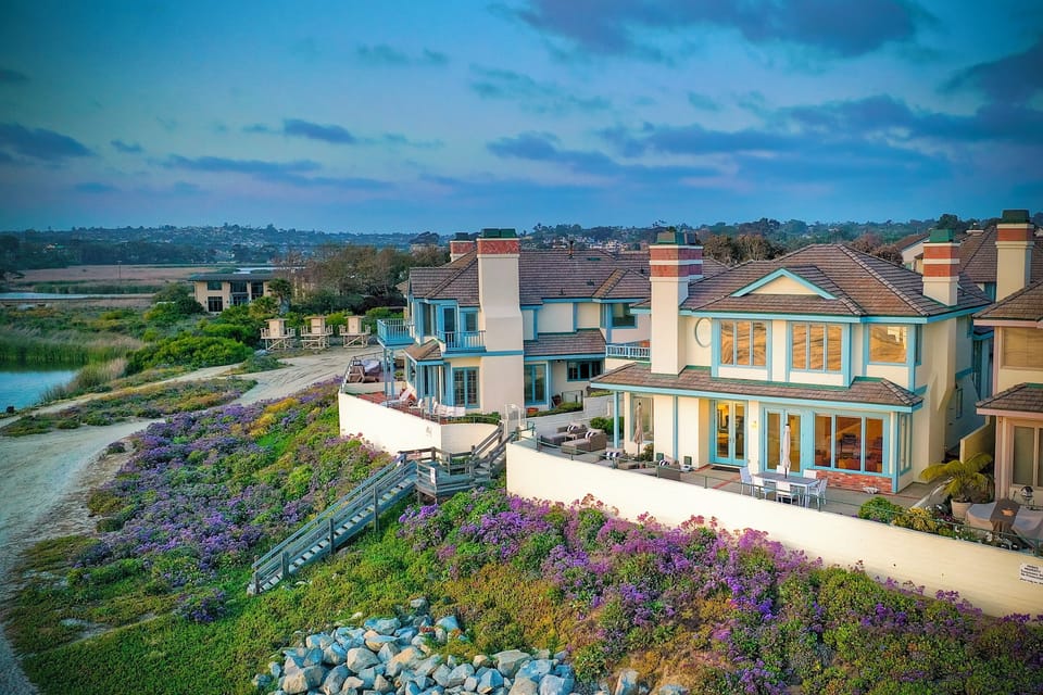Private community staircase to the sand.