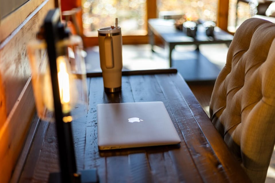 Take your remote work to the next level with forest views.