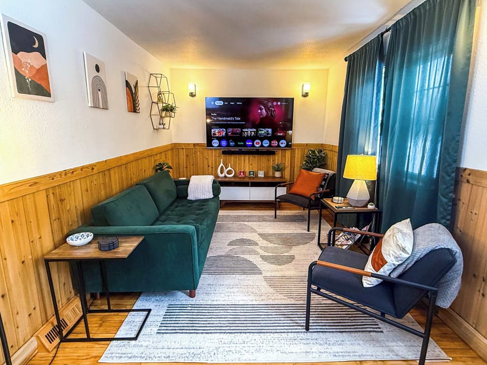 Our cozy living room is perfect for relaxation. 