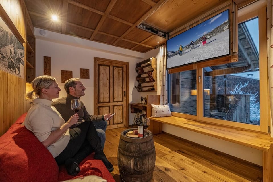 Living room with XXL TV