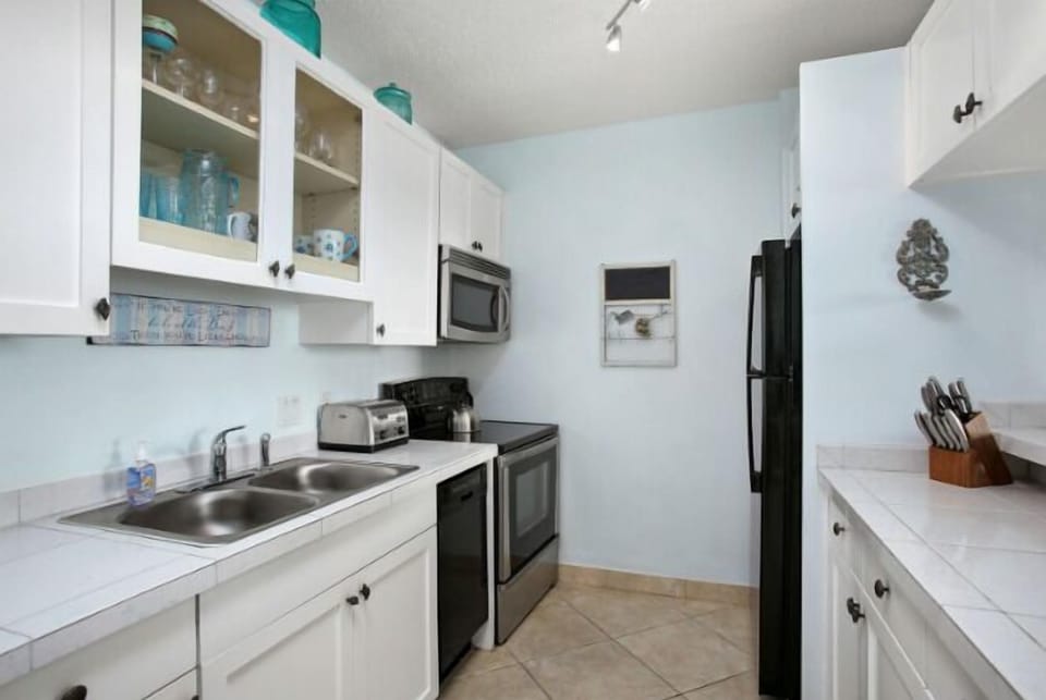The kitchen should have everything you need to cook up a delicious meal, just bring food!