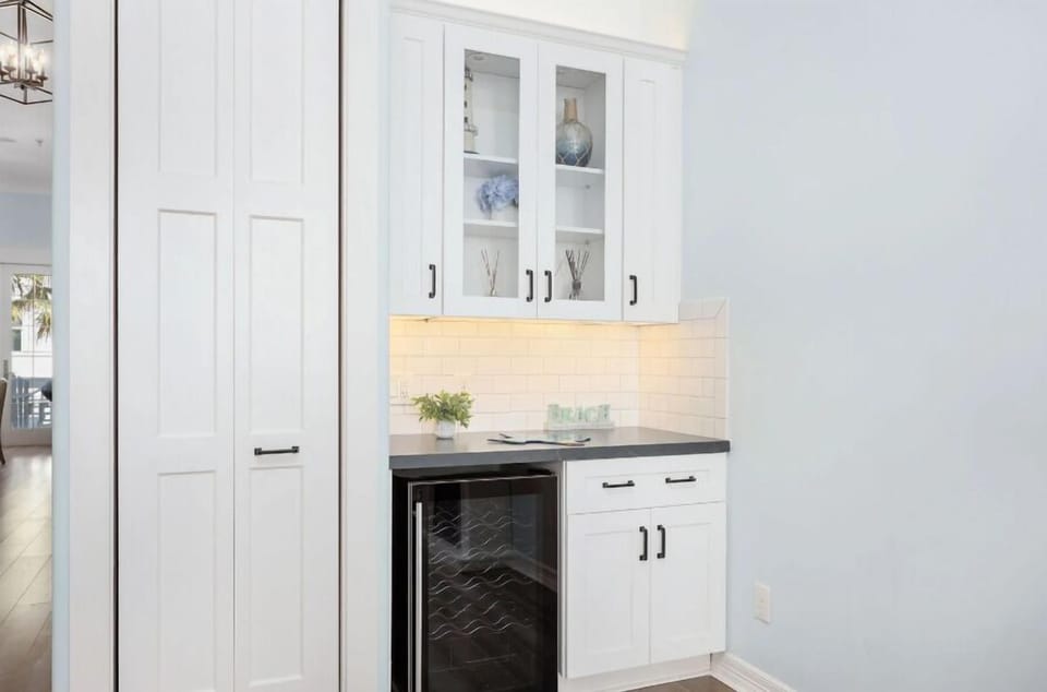Bar area and wine cooler.   Enjoy!