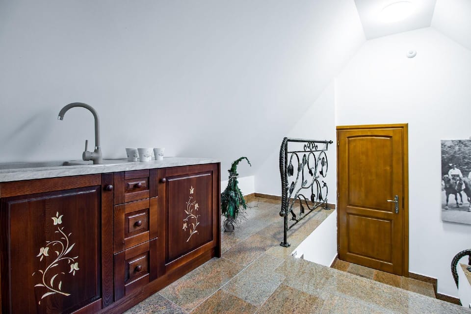 Shared kitchenette.
