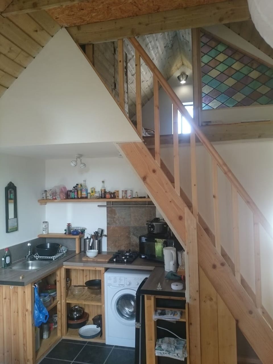 The kitchen area is small but perfectly formed