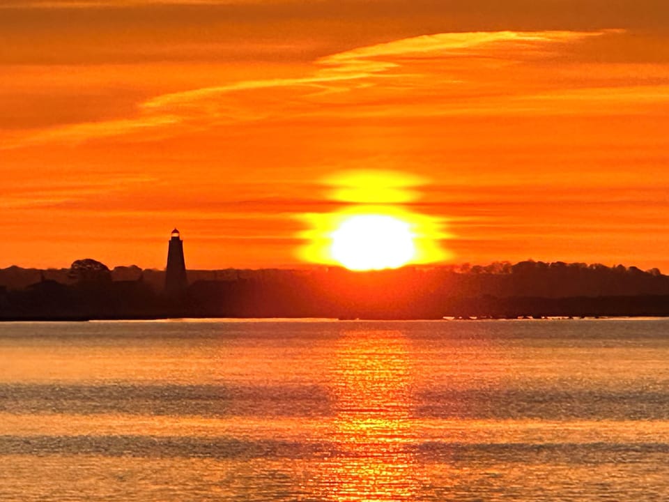 sunrise  from the beach 