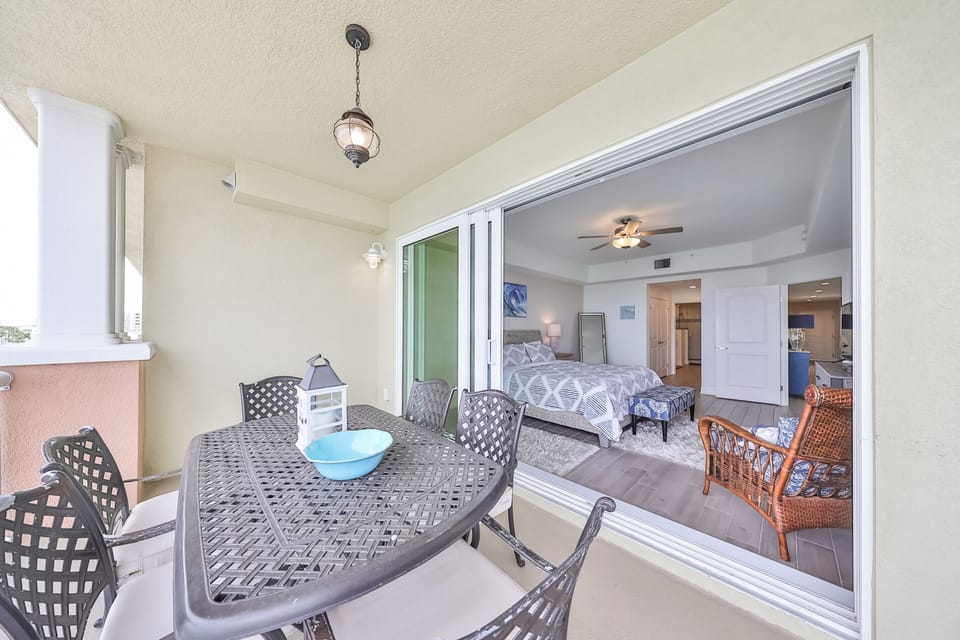 Private balcony off the master bedroom