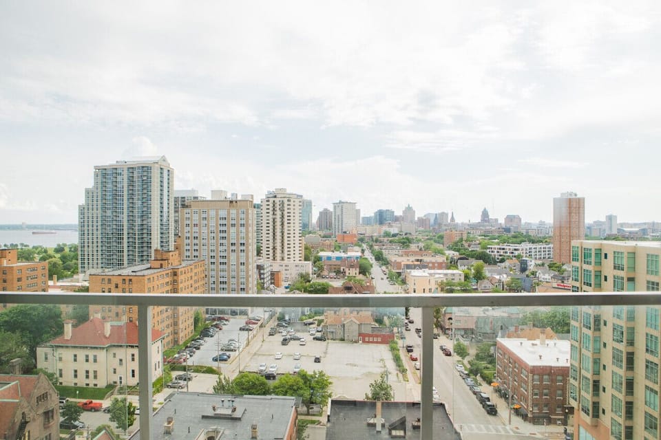 Your morning coffee spot with a front-row seat to Milwaukee’s city skyline and views of Lake Michigan