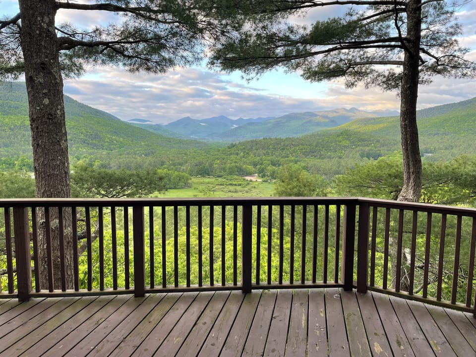 View from deck