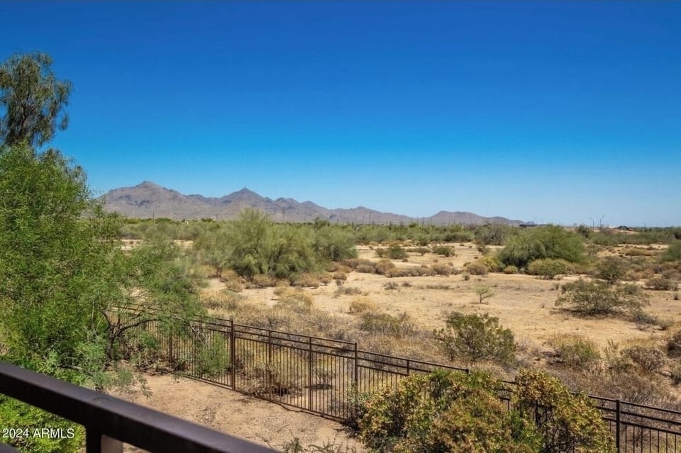 Desert view from private balcony