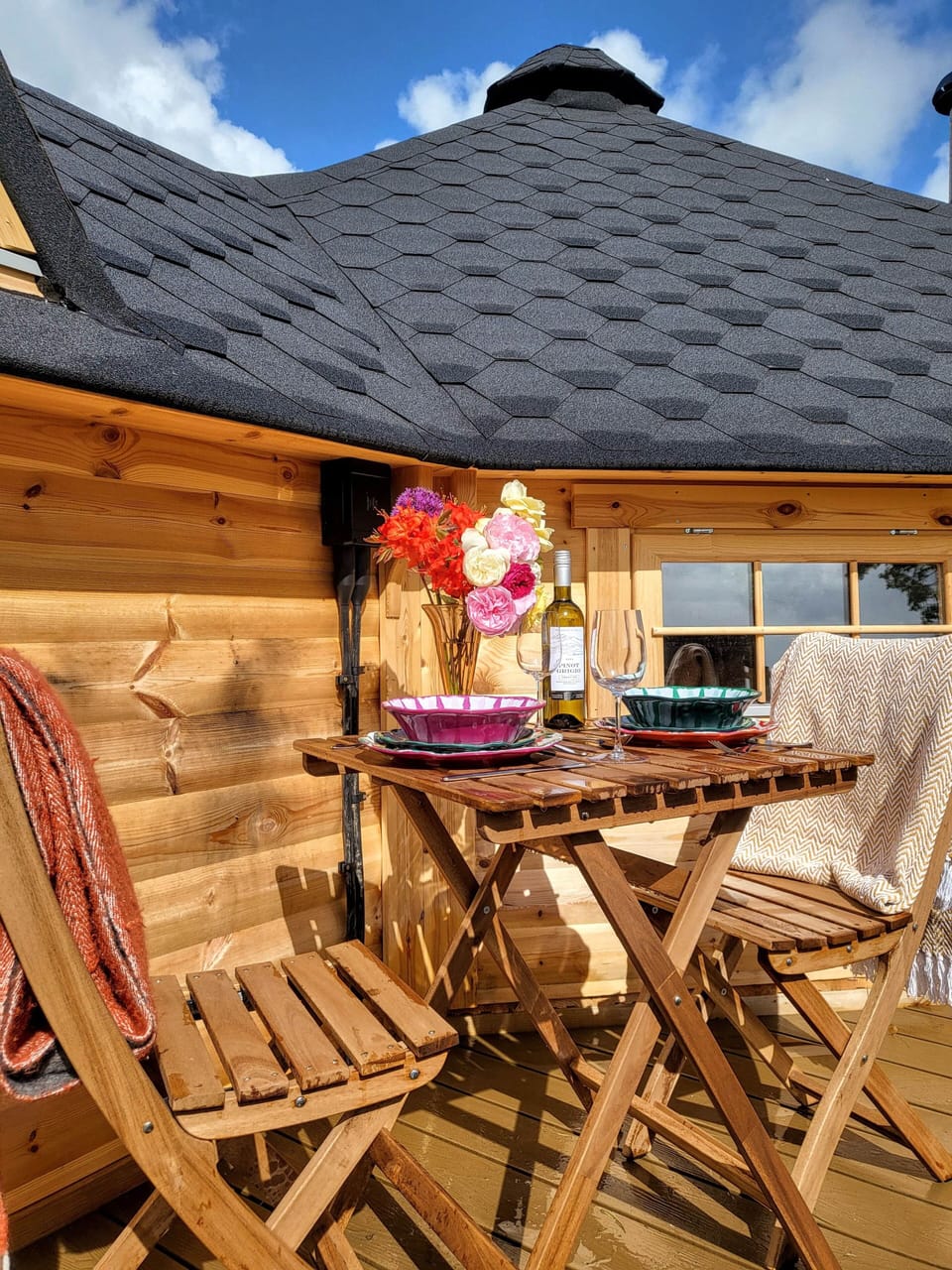 Enjoy a bbq on the patio