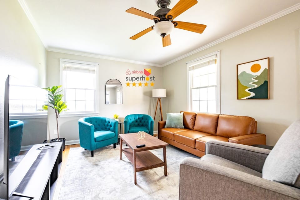 Living Room with new 65" TV