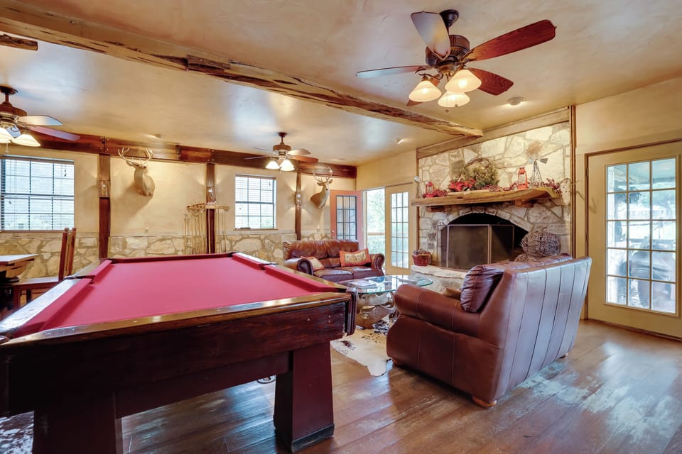 Game Room | Pool Table | Wood-Burning Fireplace | Wet Bar | 1st Floor