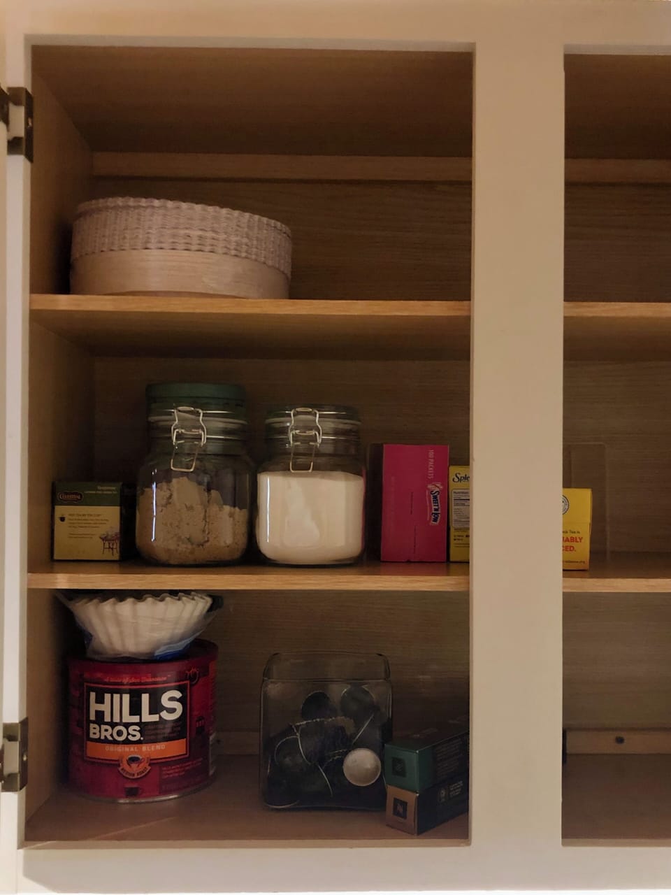 Providing ground coffee, filters, Nespresso pods + sugar & sweeteners.