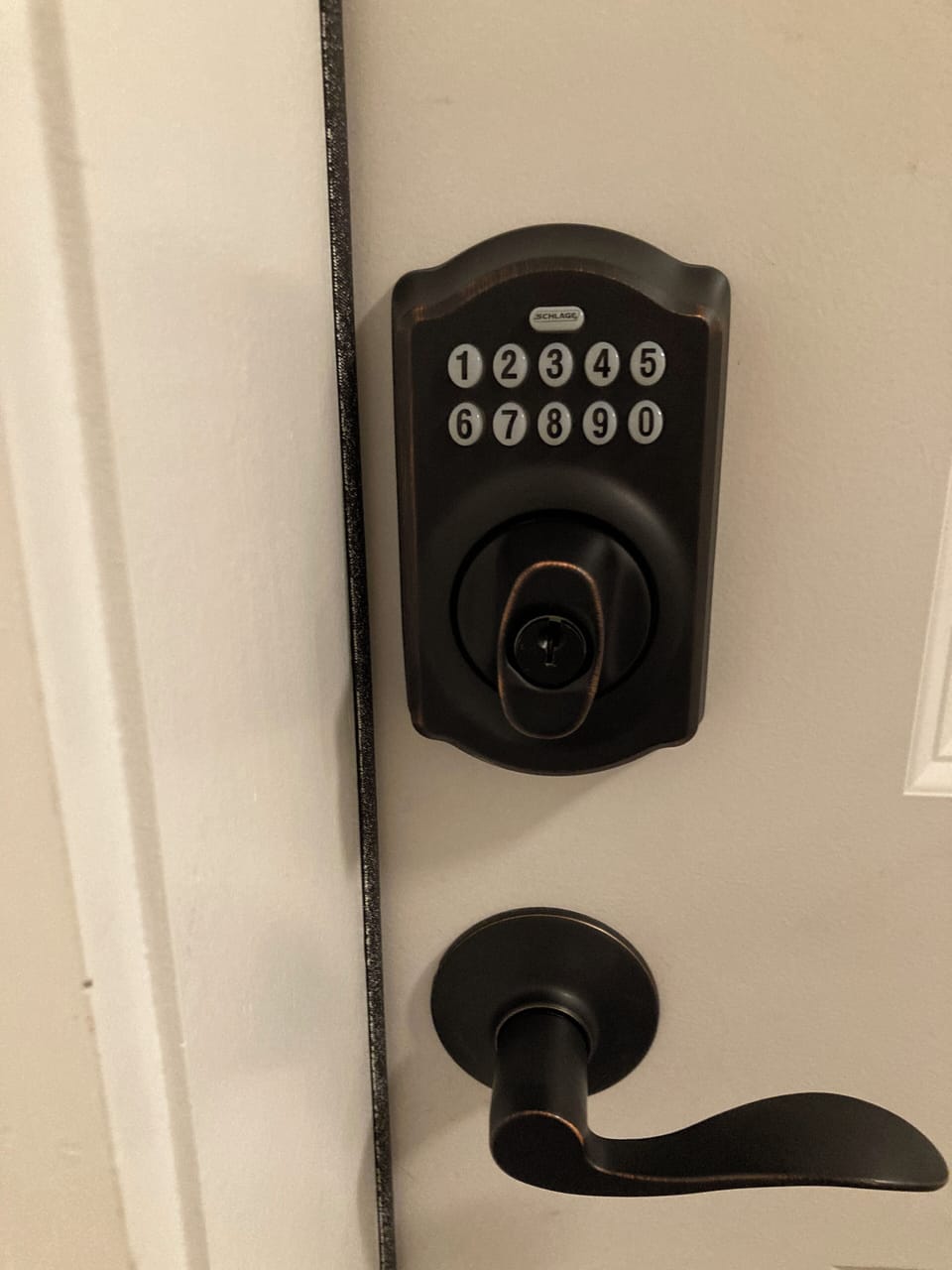 Key code pad for condo
