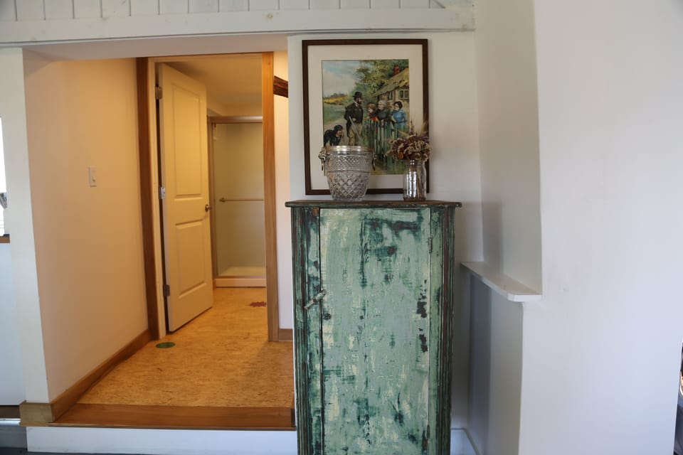 entrance to bathroom