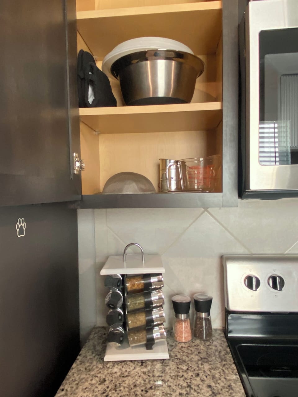 Fully stocked kitchen to make your stay feel like home.