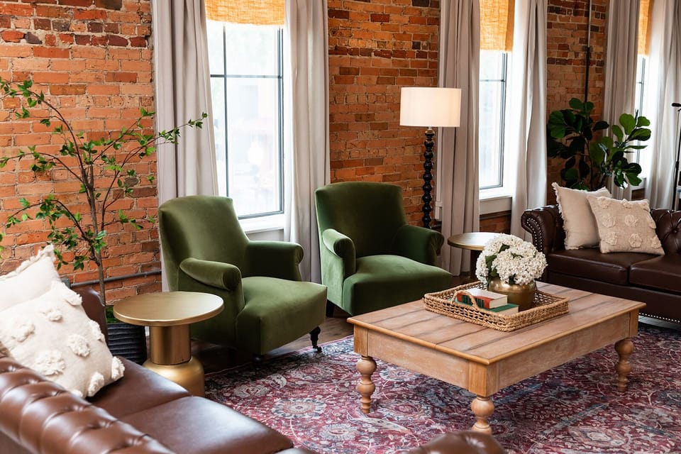 One of many great seating areas in the main space. 