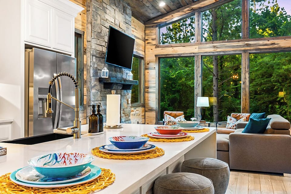 Ample counter space, and top-of-the-line appliances, perfect for culinary adventures.