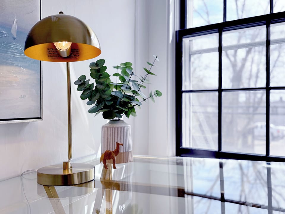 Private office with views of the harbor.