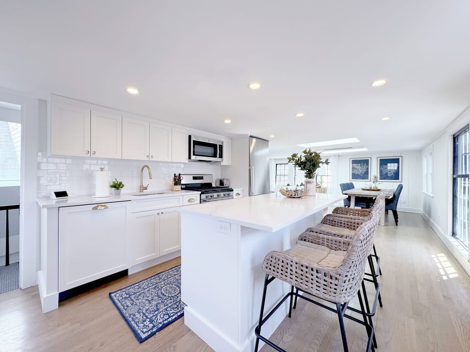 Kitchen and dining area (located on the second level of the condo).