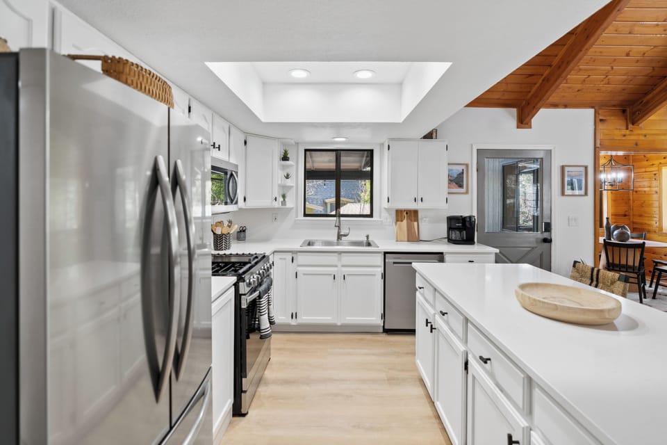 Kitchen 1 with new appliances and countertops.