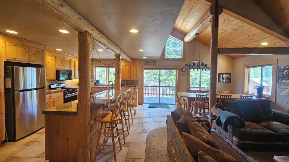 Open Kitchen, Dining and Living Room all on first floor