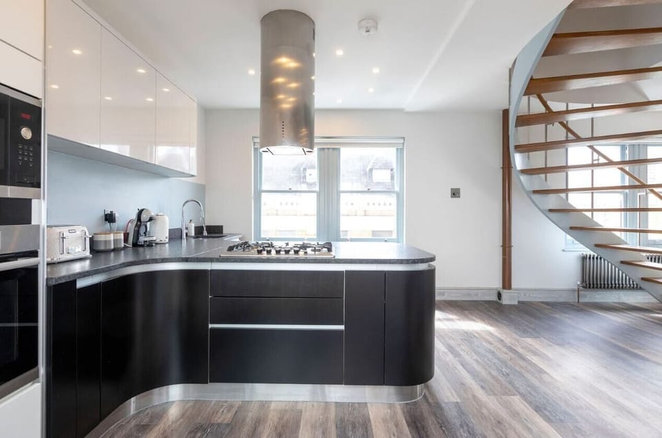 Open plan kitchen