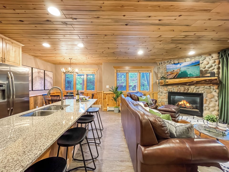 The living area is open and boasts lots of natural light from the windows and private balcoony.