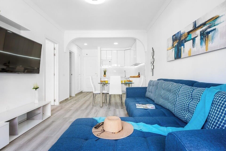 Living Room with Seating Area, Apple TV & Sonos Sound System