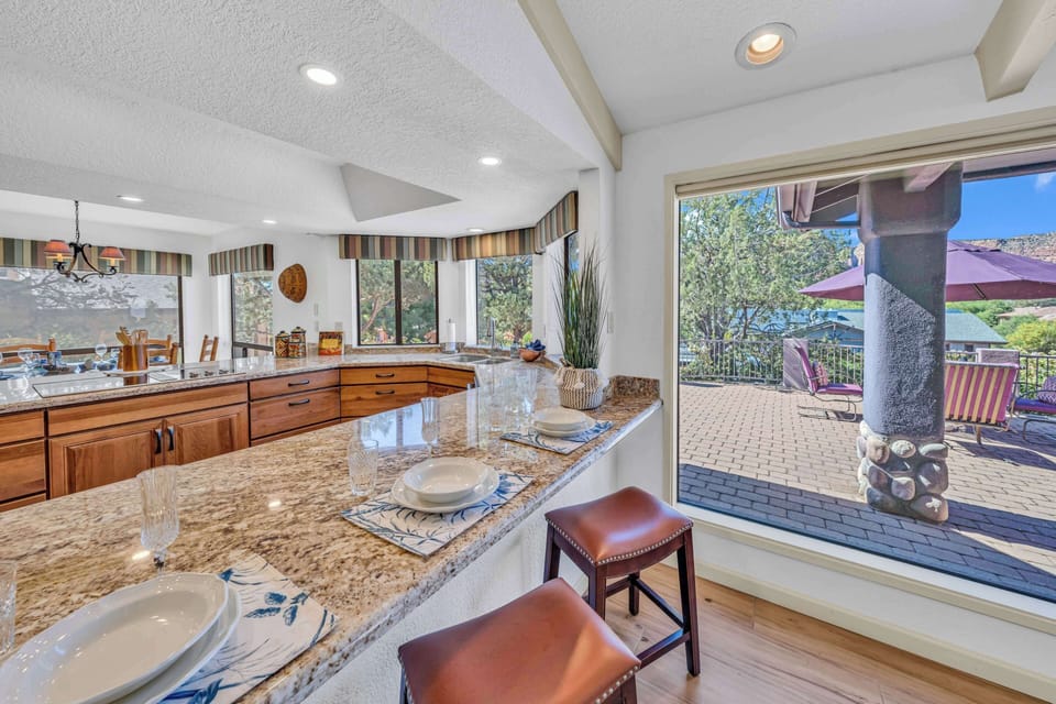 Oversized Windows Are Perfect For Lighting And Views Of The Red Rocks