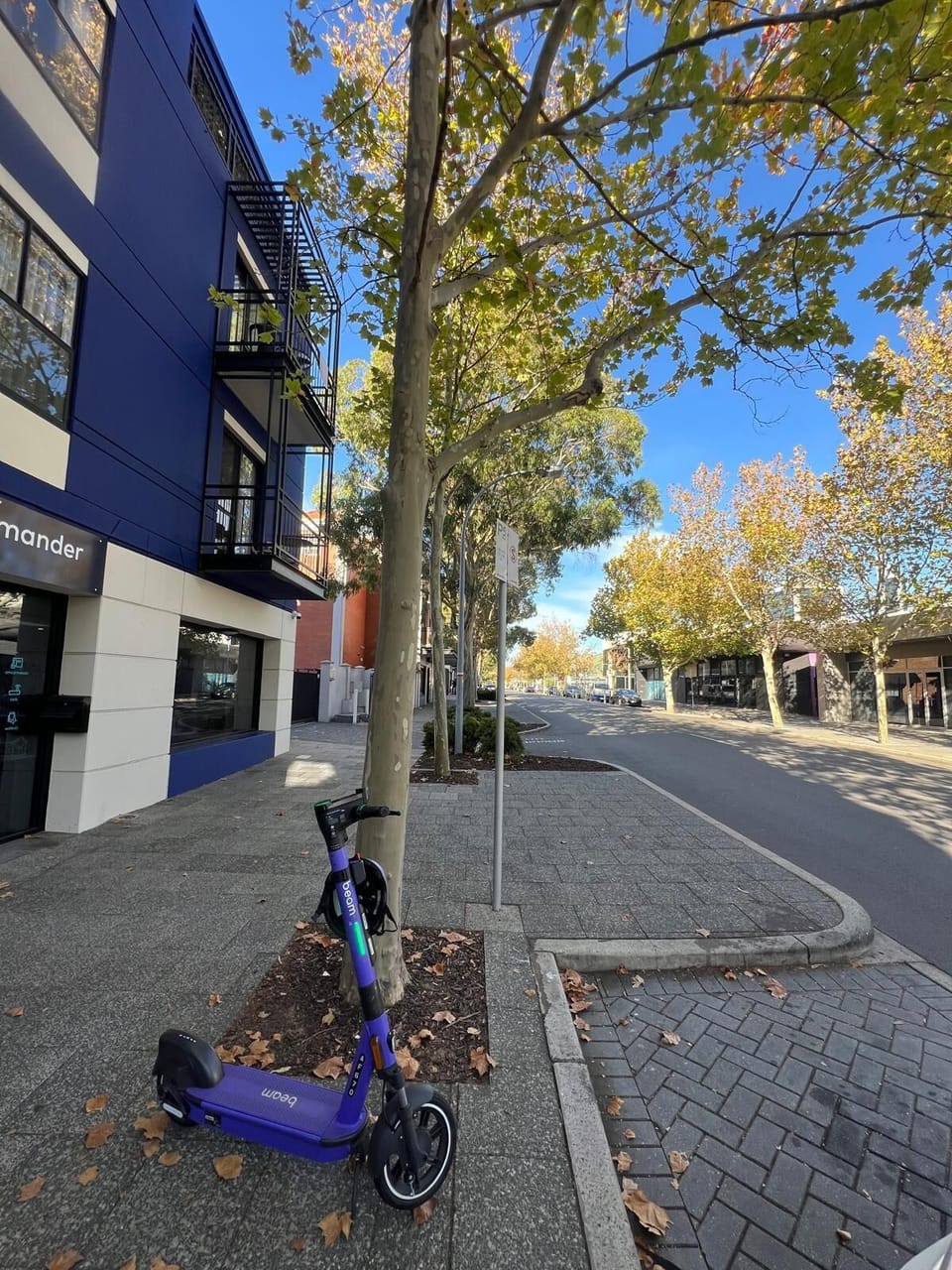 E-Scooters outside