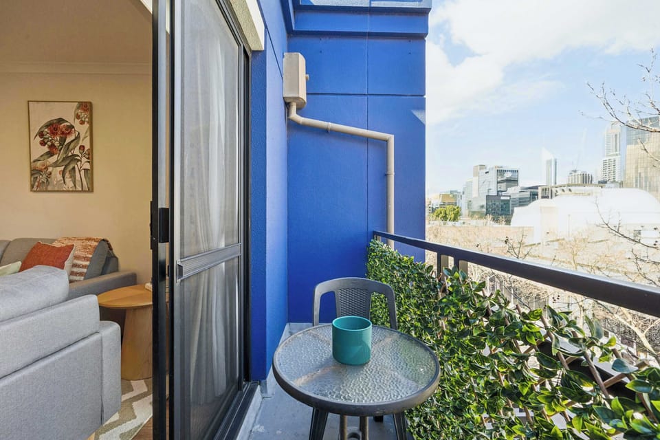 Private balcony with city views 