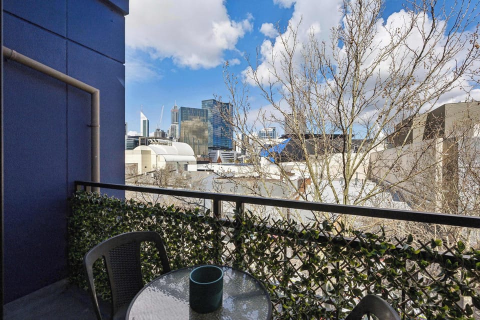 Private balcony with city views 